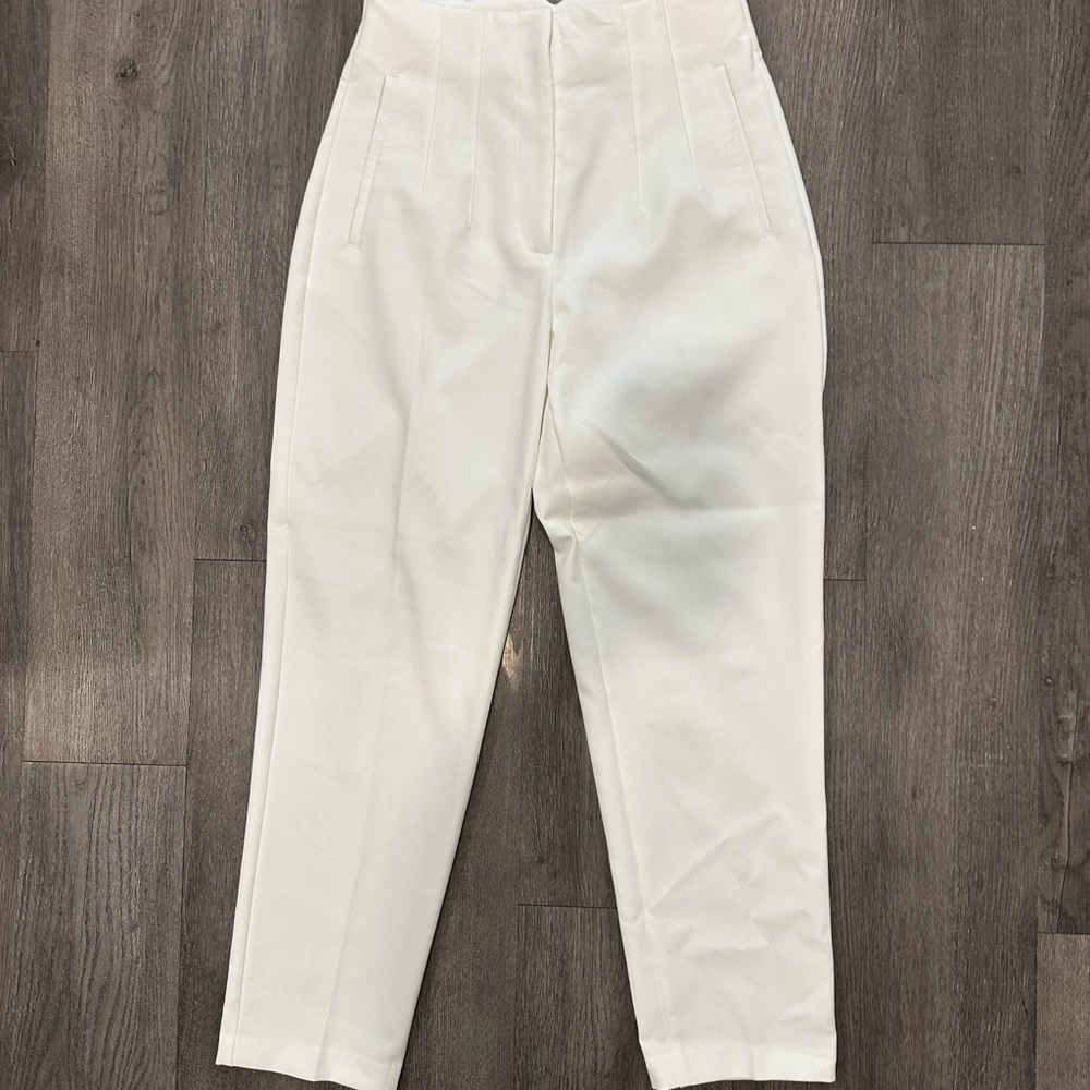 Zara Tailored White Business Pants